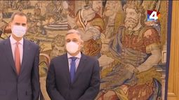 Francisco Bustillo se despidió del rey Felipe VI en Madrid