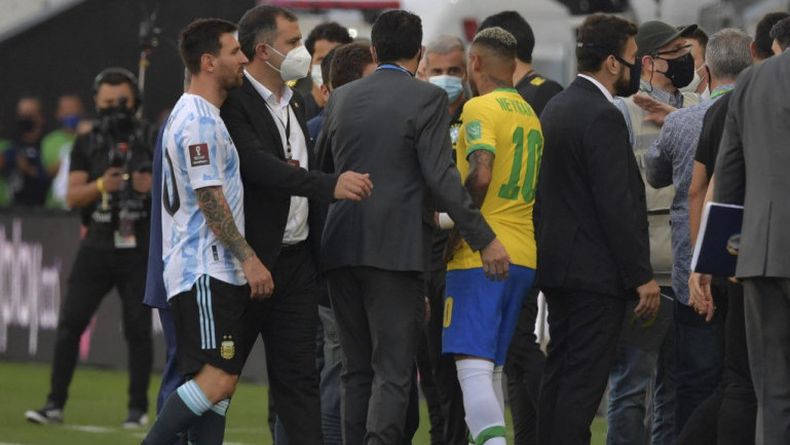 Brasil vs Argentina quedó suspendido por violación de protocolos anticovid
