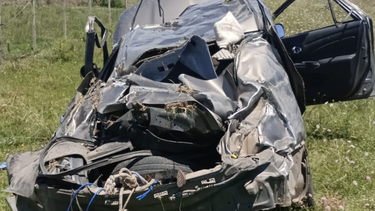El cuerpo del hombre quedó atrapado y debió ser extraído por personal de Bomberos.