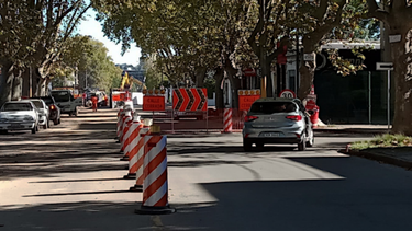 Algunas calles en obras permanecerán cerradas durante la licencia de la construcción.
