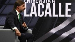El presidente Luis Lacalle Pou en entrevista con Telenoche.