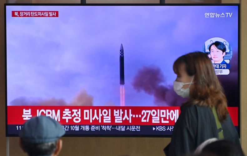 Corea del Norte disparó un misil balístico de largo alcance.