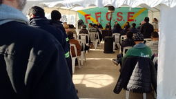 Reunión de Ffose en la planta de Aguas Corrientes.