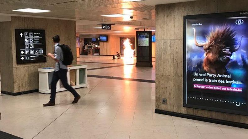 Explosión obligó a evacuar estación de trenes en Bruselas