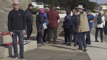 Turistas en las Islas Malvinas.
