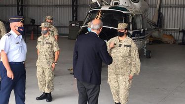 García agradeció compromiso de la Fuerza Aérea en reparto de vacunas