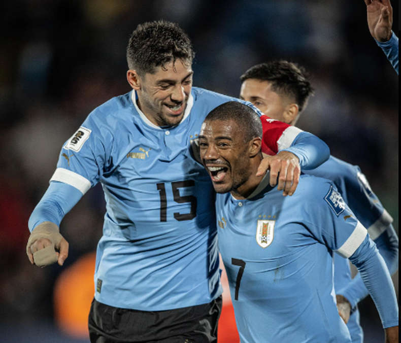Futbol, Uruguay vs Chile. Eliminatorias mundial 2026. El