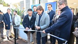 El presidente Luis Lacalle Pou en la inauguración de la policlínica de ASSE en pueblo Tapia.