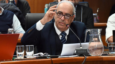 Ministro Alfredo Fratti en el Parlamento.