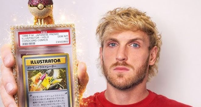 Carta rara de Pokemón pertenecía al youtuber Logan Paul. Carta rara de Pokemón pertenecía al youtuber Logan Paul.