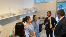 El presidente, Luis Lacalle Pou, estuvo en la inauguración del polo de salud Dr. Enrique Claveaux (exFiltro).