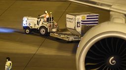 Llegó a Uruguay el primer lote de 50.000 vacunas de Pfizer