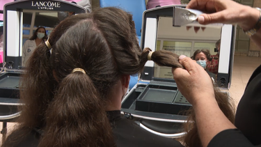 Donación de cabello.