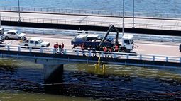 Fue reparado el oleoducto de Ancap que se rompió y generó un derrame de petróleo en el arroyo Solís