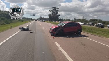 Motociclista murió tras impacto frontal con un auto en ruta 9 Motociclista murió tras impacto frontal con un auto en ruta 9