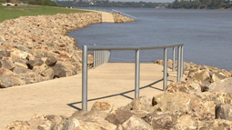 Culminó primera fase de las obras contra la erosión por el Río Uruguay en Salto.