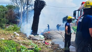 Incendio en el barrio Marconi
