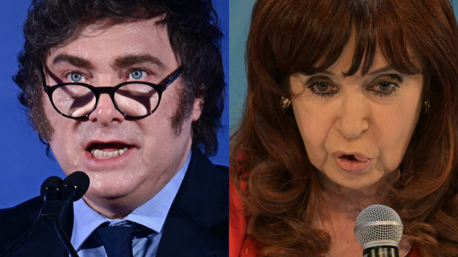 Javier Milei acusado por Cristina Fernández.&nbsp;