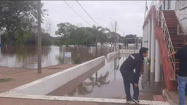 Crecida del Río Uruguay en la ciudad de Salto.
