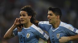 Edinson Cavani y Luis Suárez.