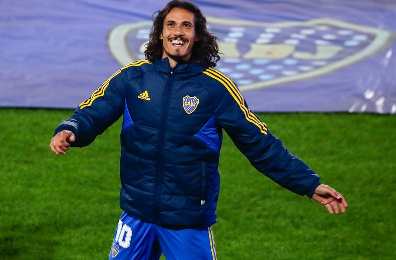 El flamante refuerzo xeneize, Edinson Cavani.