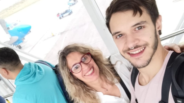 Franco Toro y su madre Elena Gabriela Wilberger.