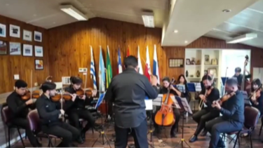 Orquesta Juvenil del Sodre tocó en la Antártida.&nbsp;