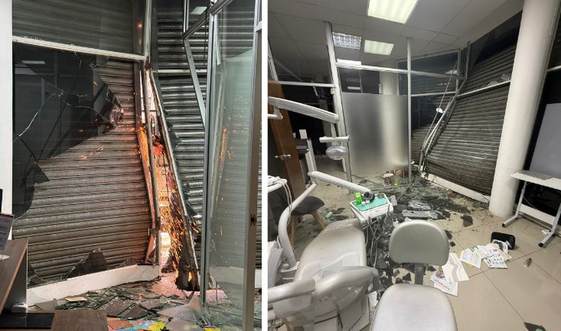 Dueño del local afectado por choque en Cordón estima pérdidas de US$ 10.000: "Tuvimos que reducir la operativa"