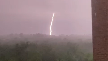Así de intensa fue la tormenta eléctrica en Florida.