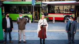 La IM presentó 25 nuevos ómnibus híbridos