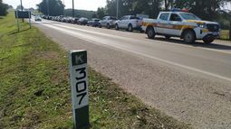 Hubo filas de hasta un kilómetro para entrar a Argentina