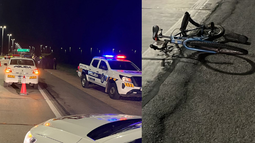 Ciclista embestido en los accesos.&nbsp;