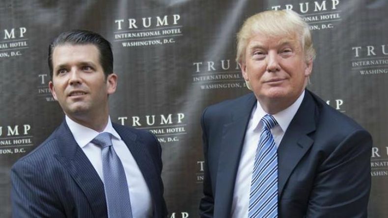 Trump defendió la inocencia y transparencia de su hijo