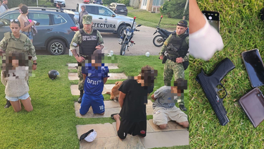 Menores detenidos en Manantiales. Menores detenidos en Manantiales.