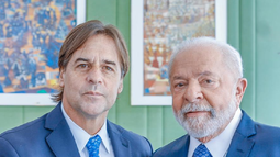 Lacalle con Lula en Brasil
