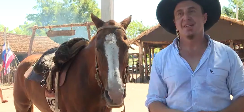 El Cebolla Rodríguez participó de la Fiesta de la Patria Gaucha.