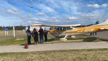 La avioneta que se despistó en la zona de El Jagüel.