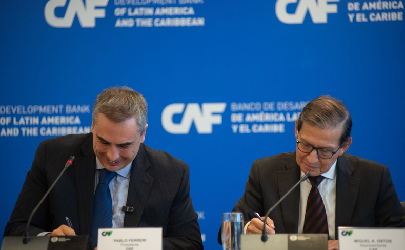 OSE y la CAF firmaron el contrato de financiamiento por 130 millones de dólares para la represa de Casupá