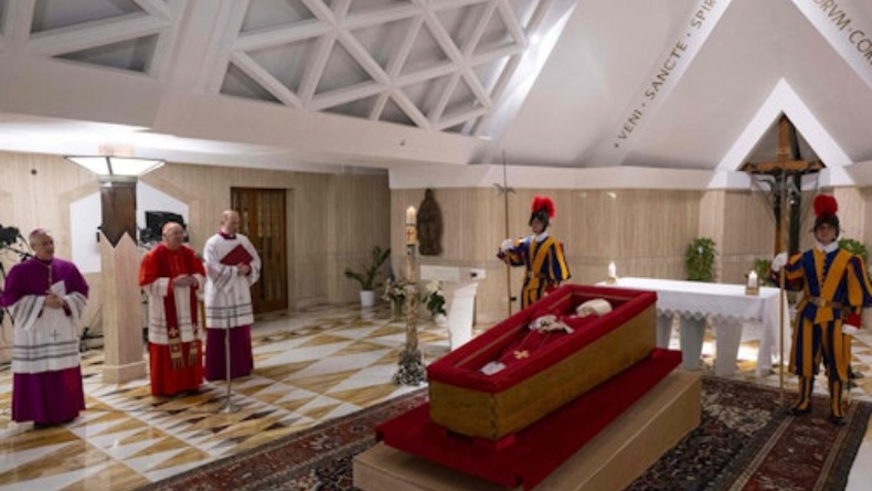 Féretro del papa Francisco.&nbsp;