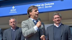 Ante la presencia del presidente de la República, Luis Lacalle Pou, ASSE reinauguró servicio materno infantil del Hospital de Dolores.