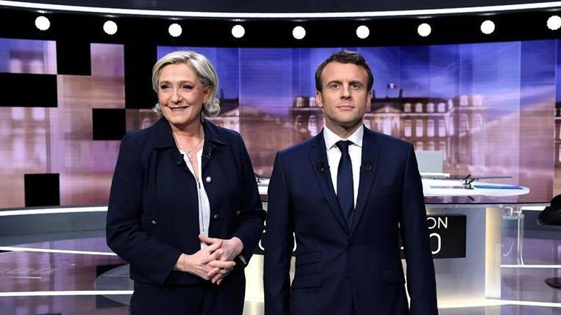 Duro debate entre Macron y Le Pen en la recta final