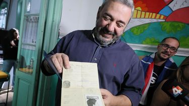 Mario Bergara votó en el Cerrito de la Victoria.