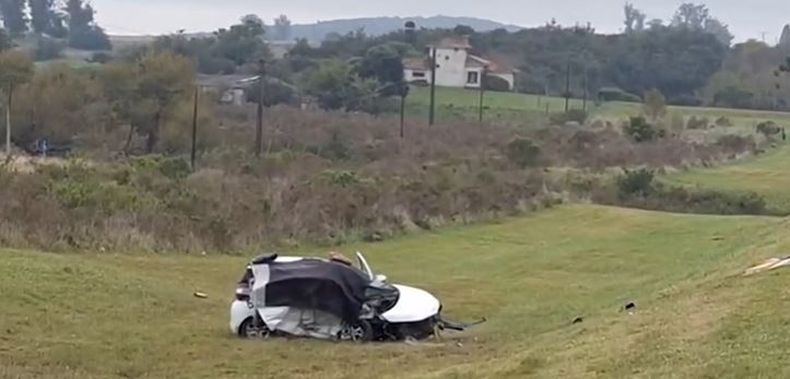 Madre e hija murieron en choque frontal en Ruta 8 cerca de Villa Serrana