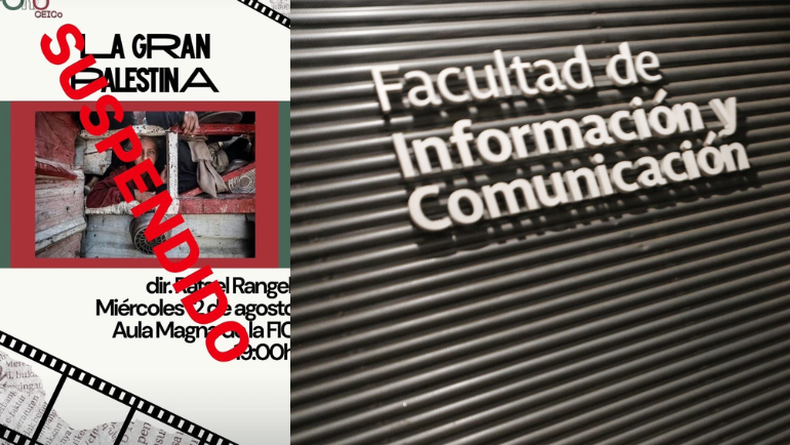 Suspendieron exhibición de la película La Gran Palestina.