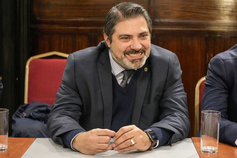 El vicepresidente de la Asociación Uruguaya de Fútbol (AUF), Gastón Tealdi.