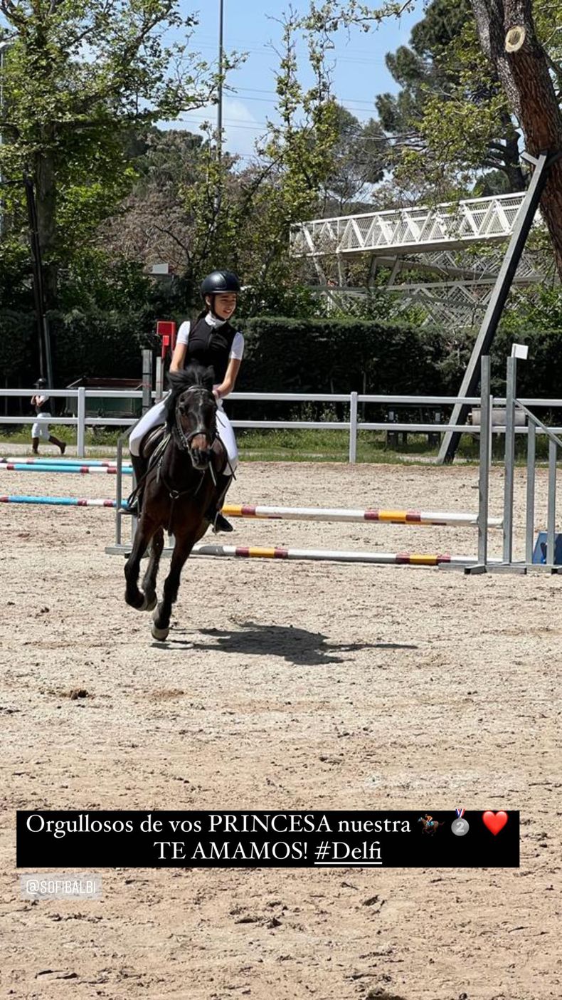 Delfina, la hija de Suárez, crack en un deporte diferente