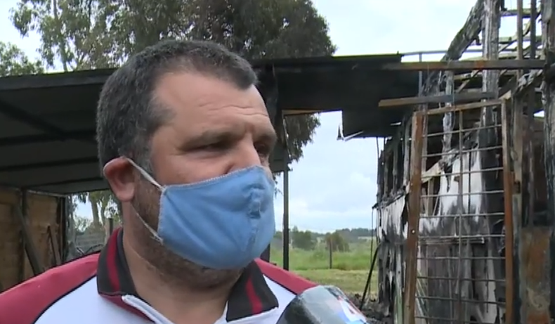 Un policía y sus hijos perdieron todo tras incendio de su hogar provisorio
