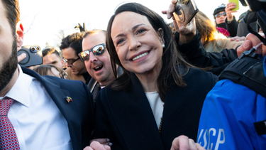 María Corina Machado tras reunión con Trump. María Corina Machado tras reunión con Trump.