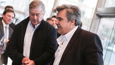 Guillermo Besozzi y Carlos Camy en Torre Ejecutiva.