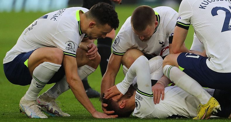 Rodrigo Bentancur sufrió rotura de ligamentos cruzados. TottenhamHotspur.com&nbsp;